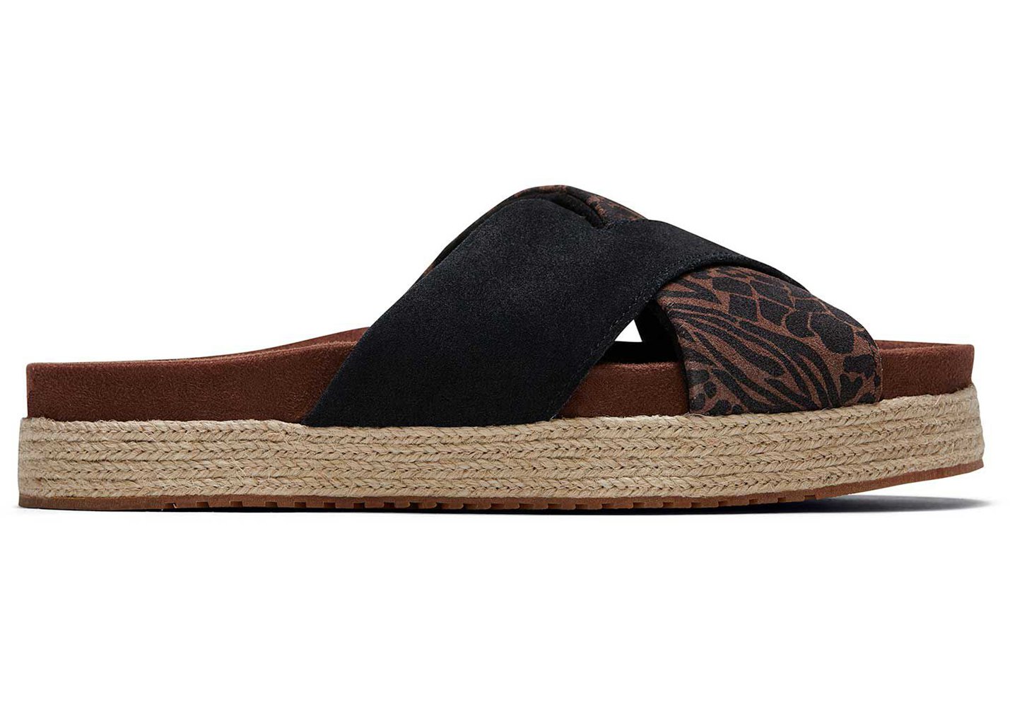 Toms Paloma Sandals Black - Womens - 90724-FRQZ